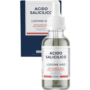 SERININA Acido Salicilico Viso - Salycilic Acid Peeling Viso Siero Esfoliante - per Acne, Brufoli, Pori Dilatati e Punti Neri - Scrub Peeling Chimico (Acido Salicilico (Rosso))