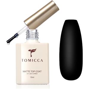 TOMICCA 15 ML Matte Top Coat Gel UV Smalto Soak Off Top Coat per Nail Art Design Nail Art Kit Manicure Kit per Nail Art Fai da te