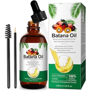 IFUDOIT Olio di Batana per Capelli 120 ml, Olio Essenziale di Batana Puro al 100% Pressato a Freddo, Favorisce la Crescita dei Capelli, Nutre il Cuoio Capelluto, Previene la Caduta e la Rottura dei Capelli
