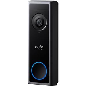 eufy Security Videocitofono C30, 2K FHD, alimentazione con o senza fili, installazione facile, chiamate video, registrazione continua, rilevamento di persone e movimenti, compatibile con HomeBase S380