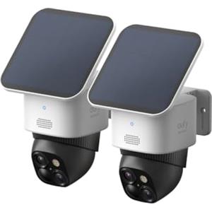 eufy Security Confezione da 2 SoloCam, Telecamera Esterna Wireless, Sorveglianza a 360°, Nessun Punto Cieco, Wi-Fi a 2,4 GHz, Nessun Canone Mensile, Compatibile con HomeBase 3