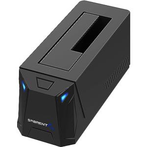 SABRENT Docking Station SSD/Hard Disk esterno/HDD 2.5/3.5 pollici, USB 3.2 Gen 1, 1 slot per SSD/HDD, con alimentatore, per SSD SATA fino a 22TB (EC-UBLB)
