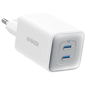 Anker Caricatore USB C 47 W, caricatore 523 (Nano 3), compatto con 2 porte GaN caricatore rapido per iPhone 17 Pro Max Air/Serie 16-12, iPad, Samsung Galaxy S25, Google Pixel, iPad (cavo non incluso)