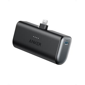 Anker 621 Power Bank con Connettore Lightning Integrato, Caricabatterie Portatile Wireless da 12W Certificato MFi 5000 mAh, Compatibile con iPhone 14/Pro/Plus/Pro Max, iPhone 13 e serie 12(Nero)