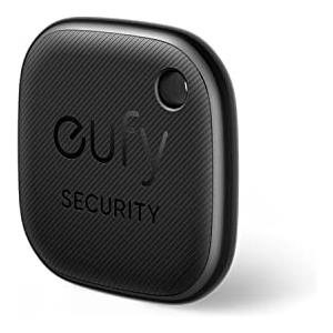eufy Security SmartTrack Link (nero, confezione da 1) Key Finder compatibile con Apple Find My (iOS) Key Finder Bluetooth Tracker per auricolari e localizzatore di bagagli