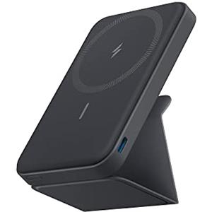 Anker Power Bank Magsafe 5000 mAh con Magsafe 622 Magnetico Senza Fili (MagGo), Powerbank Magnetico Pieghevole con USB-C per iPhone 17 Pro Max/Serie 16-12(Nero)