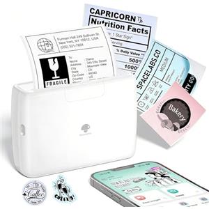 Phomemo M04S 110mm Stampante Termica Portatile 304dpi - Stampante Termica Stampante Bluetooth, Supporto Larghezza di Stampa 53/80/110 mm, Compatibile con iOS e Android, per Documenti,Note,Adesivi