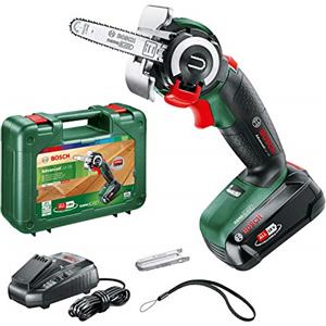 Bosch Microsega a Batteria NanoBlade AdvancedCut 18, 1 Batteria, Tecnologia NanoBlade, Sistema da 18 Volt, in Valigetta, Verde, Rosso, Nero, AdvancedCut 18 V