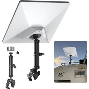 XLTTYWL Starlink 2025 Mini Pole Mount Kit, Mini adattatore per treppiede Starlink in alluminio con filettatura 1/4"-20 e 3/8"-16 e staffa a morsetto regolabile per Star Link Mini Dishy RV, camper
