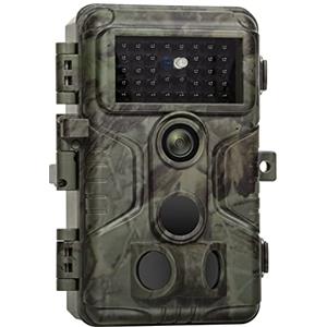 GardePro A3S Fototrappola Infrarossi Invisibili 64MP 1296P H.264 Vidéo, 0,1s Tempo di Attivazione Fotocamera da Caccia Visione Notturna Fino a 30m, No-Glow IR LEDs, IP66