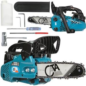 IMJ-Global Motosega CATA a Scoppio Benzina | 900 W | 25,4 cc | Taglio Utile 20 cm | Catena 3/8" Lubrificazione Automatica | Leggera 3,6 Kg | Sistema Anti-Vibrazione