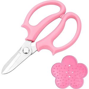 OFFCUP Forbici da Giardinaggio Forgiate, 2Pcs Cesoie Potatura da Giardino con Lame in Acciaio, Cesoie a Mano, Forbici Cesoie da Potatura con Strumento di Rimozione delle Spine, Cesoie Potatura