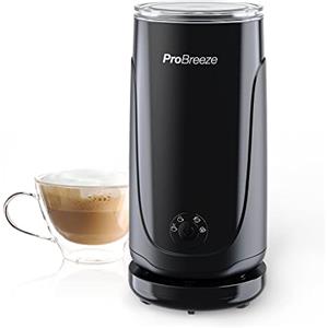 Pro Breeze, Montalatte elettrico automatico - Frullino elettrico 240 ml per caffè, cioccolata calda, frappe ghiacciati - Montapanna e schiumalatte, Nero