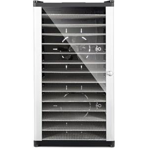 Klarstein Fruit Jerky 14 - Apparecchio di essiccazione, Essicatore, Essiccatore di frutta - carne ed agrumi, 14 piani, Costruzione ad innesto, 1000 Watt, Modalità di ricircolo, nero