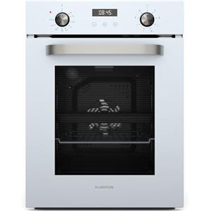 Klarstein SmartSlim Forno da Incasso 45cm - 49L, 9 Funzioni, Pulizia a Vapore, Timer Digitale, Forno Elettrico Ventilato, Porta Rimovibile, Classe Energetica A, Vetro Temperato Nero