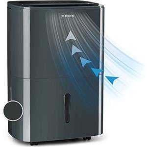 Klarstein DryFy 20 Deumidificatore Casa per Muffa e Umidità Silenzioso, Portatile, Smart, Deumidificatore Ambiente Professionale Elettrico Basso Consumo, WiFi 20L con Display LED