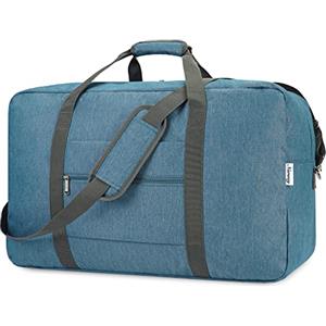 Narwey Bagaglio a Mano Easyjet 45x36x20 Borsone da Viaggio Grande Borsa da Cabina Pieghevole Borsa da Viaggio Borsa Sportiva per Weekend 30L(Blu Navy)