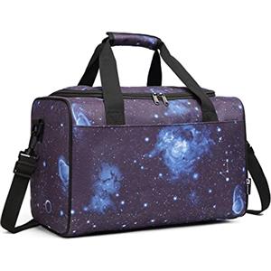 Kono 40x20x25 Borsone da Viaggio con Manica per Trolley Borsa Sportiva 20L (Grigio) (Galaxy blue)