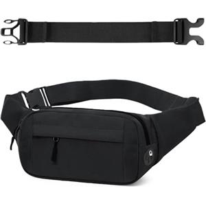 Flintronic Marsupio Uomo e Donna, Marsupio Sportivo Uomo&Donna con 4 Zip Tasche, Cintura Regolabile Marsupio Impermeabile Sportivo, Marsupio da Unisex per Corsa Ciclismo Escursione Campeggio