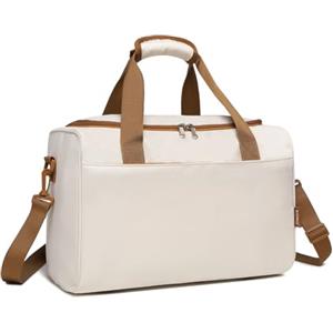 Kono Borsa Bagaglio a Mano 40x20x25 per Ryanair Borsone da Viaggio con Manica per Trolley Borsa Sportiva 20L, Beige
