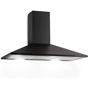 Klarstein Zugspitze - Cappa Aspirante, Cappa a Parete, Cappa da Cucina, 65W, Scarico Aria 310 m³/h, Materiale di Montaggio Filtro Antigrasso Inclusi