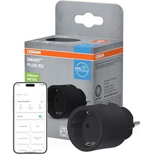 OSRAM Presa EU SMART+ Matter Plug, 2300W, 10A, IP20, nera, Alexa, Google Home, Apple HomeKit