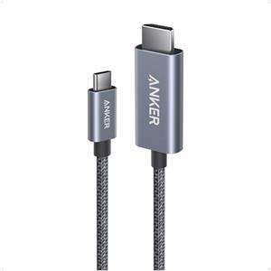 Anker cavo da USB C a HDMI, 90 cm, cavo adattatore 4K 60Hz per MacBook Pro/Air, iPad Pro/Air, Galaxy S24/ S23, Dell XPS 13/15 e altro, per interni