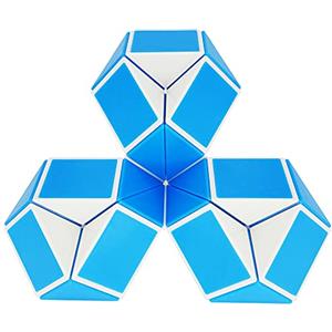 EACHHAHA Magic Snake Cube Giochi bambino Serpente Magico 24 Segmenti Regali Feste Compleanno