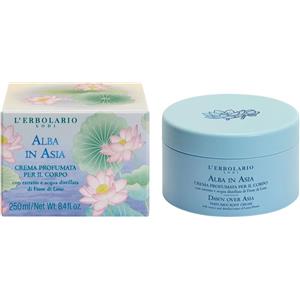 L'Erbolario Crema Corpo Profumata Alba in Asia 250ml - Idratante e Nutriente con Fiore di Loto e Riso, Senza Siliconi