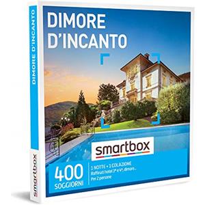 Smartbox - Cofanetto Regalo Dimore d'incanto - Idea Regalo di Coppia - 1 Notte con Colazione per 2 Persone