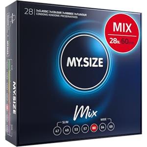 My.Size Mix Preservativi misura 5, 60 mm, confezione grande, 28 pezzi