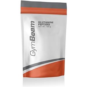 GymBeam Glutammina - Peptide in Polvere Altamente Solubile 500 g, ad Assorbimento Rapido, ne Fornisce 5g per Porzione, Adatta ai Vegani, Nessun Additivo Indesiderato, Fonte di Glutammina