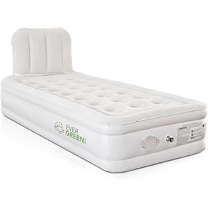 EVERGREENWEB MATERASSI & BEDS EVERGREENWEB - Materassino Gonfiabile da campeggio singolo con Pompa Incorporata, Autogonfiante Alto 40cm - Misura 99x191cm con schienale. Materasso per esterno e interno - Borsa inclusa - AIRDREAM