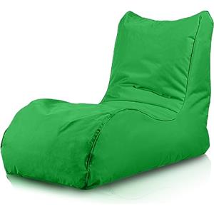 Bepouf Poltrona Chaise Longue Puf Pouf Dimensioni 110x80 Poliestere Pieno (Verde)