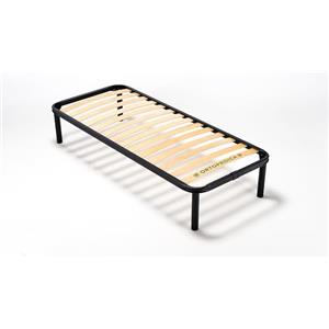 EVERGREENWEB MATERASSI & BEDS EVERGREENWEB - Miglior Rete Letto Singolo 75x190 a Doghe in Legno Ortopedica Alta 35 cm Rinforzata + Kit 4 Piedi Smontabili, Struttura in Ferro, Base da Incasso per Letti e Materassi Singoli, Saldi
