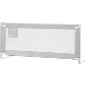 WOLTU Sponda Letto Bambini Anticaduta 200 cm, Barra di Sicurezza con Doppio Blocco e Altezza Regolabile 69-87 cm, per Materasso, Grigio Chiaro