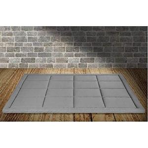 EVERGREENWEB MATERASSI & BEDS Materasso Letto futon Matrimoniale e Singolo Pieghevole e Arrotolabile. materassi da Terra 90X190 Alto 5 Centimetri. futon Trapuntato salvaspazio | Bed Ground (Grigio 90X190)