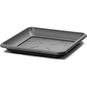 IMJ-Global Sottovaso per vaso Nero Quadrato fioriera per piante Fiori TERRA da interno esterno Quadrato Nero in plastica
