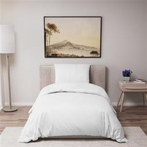 Dreamzie Copripiumino Singolo 135x200 cm con 1 Federe 50x70 cm - Bianco - Set Copripiumino Singolo 135x200