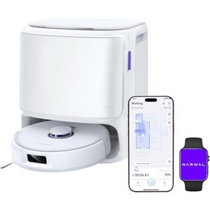 NARWAL Freo X10 Pro Robot Aspirapolvere Lavapavimenti, 11000Pa, Doppio Sistema Anti-Groviglio, Mop più Grande,Autopulizia e Asciugatura, Navigazione LiDAR, Pulizia angoli,per Tappeti e Peli di Animali