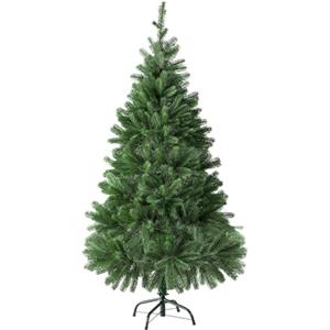 tectake® Albero di Natale Artificiale Premium, Albero di Natale Verde con Base in acciaio, Aspetto Naturale, Facile da Pulire, Montaggio Rapido - Verde - Premium - 140 cm / 470 Rami Folti