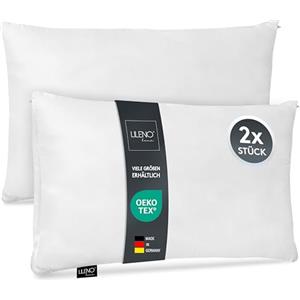 LILENO HOME Cuscino in microfibra 50 x 70 cm [set da 2] lavabile fino a 95 gradi con chiusura lampo - Cuscino 50 x 70 cm come imbottitura per cuscino per letto o come cuscino decorativo, cuscino per