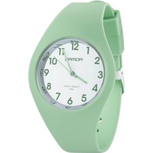 AOOSU Orologio Digitale da Donna, Orologio da Donna, Orologios sportivo da donne con Cinturino in Silicone Gelatina, Impermeabilizzazione Della Vita 30 Metri (Verde Matcha)