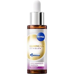 NIVEA Luminous630 Skin Glow Siero Viso Luminosità Immediata 30 ml, Siero antimacchia viso idratante per un incarnato uniforme e luminoso, Face serum con Niacinamide, Aloe Vera e Thiamidol brevettato