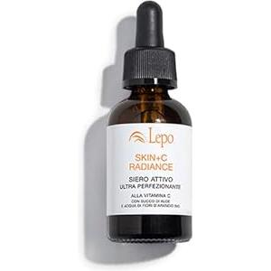 LEPO | Skin+C Radiance, Siero Attivo 20 ml con Vitamina C, Succo d'Aloe e Acqua di Fiori d'Arancio Bio, Illumina, Idrata e Rigenera la Tua Pelle