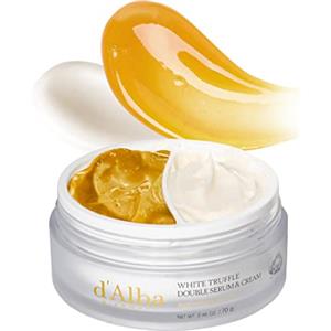 d'alba Piedmont d'Alba Double Serum & Cream Siero e Crema Personalizzabile al Tartufo Bianco Italiano, SkinCare Vegano Coreano, Crema con Tartufo Bianco 2 in 1, Adatto a Tutti i Tipi di Pelle (70g)