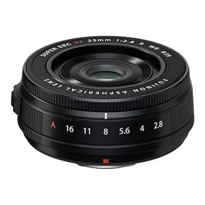 Fujifilm FUJINON XF23mmF2.8 R WR Black, Obiettivo 23mm, f/2.8, Resistente alle Intemperie, Attacco X Mount, Nero