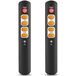 Steowsey 2PCS Universale 6-Button Smart Remote Control IR Copia Learning Funzione Telecomando per TV, STB, DVD, DVB, VCR B