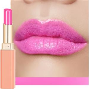 Oulac Rossetto Nutriente Rosa - Nutri e Ammorbidisci le Labbra, Texture Idratante, Lip Care, Idrata e Rimpolpa le Labbra Secche, Vegan, 15 Girl's Power