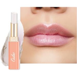 Oulac Rossetto Nutriente Trasparente - Nutri e Ammorbidisci le Labbra, Texture Idratante, Lip Care, Idrata e Rimpolpa le Labbra Secche, Vegan, S03 Halo